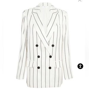NWT Anine Bing Ryan Double Breasted Striped Blazer Jacket Size Large - LIMITED